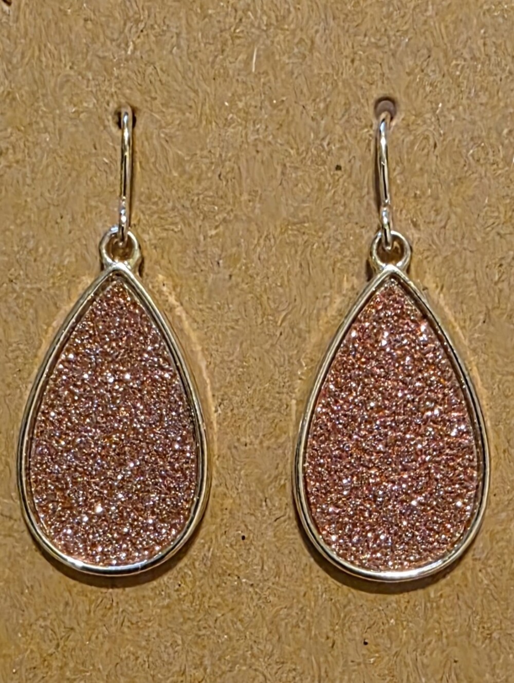 Pink Teardrop Earrings